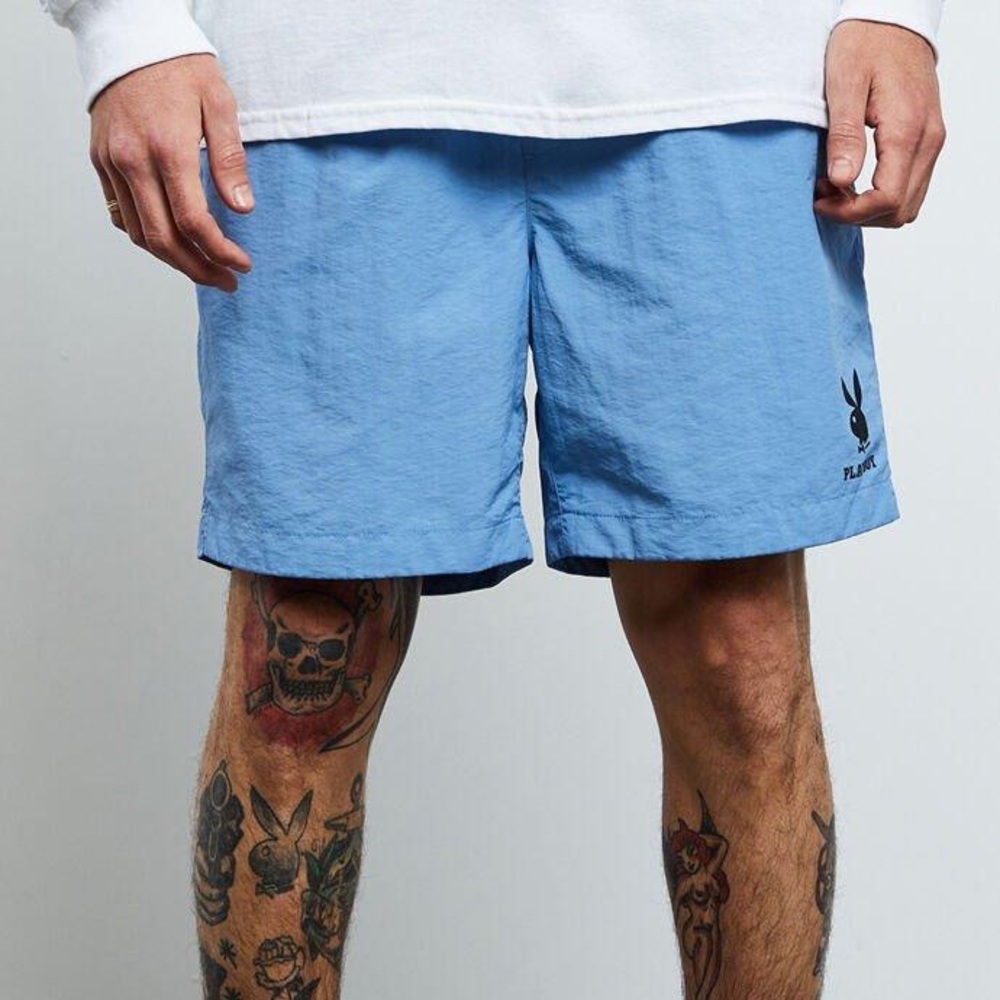 Playboy by PACSUN Blue Nylon Shorts